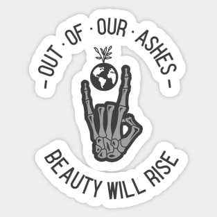 Biker Club - Out of Our Ashes - Beauty Will Rise Sticker